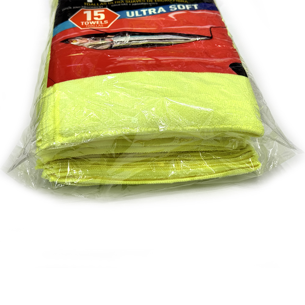 Wholesale of cross-border polyester and nylon warp knitted high and low wool microfiber towels, car cleaning cloths, 36 pieces of car cleaning wipes Specification image