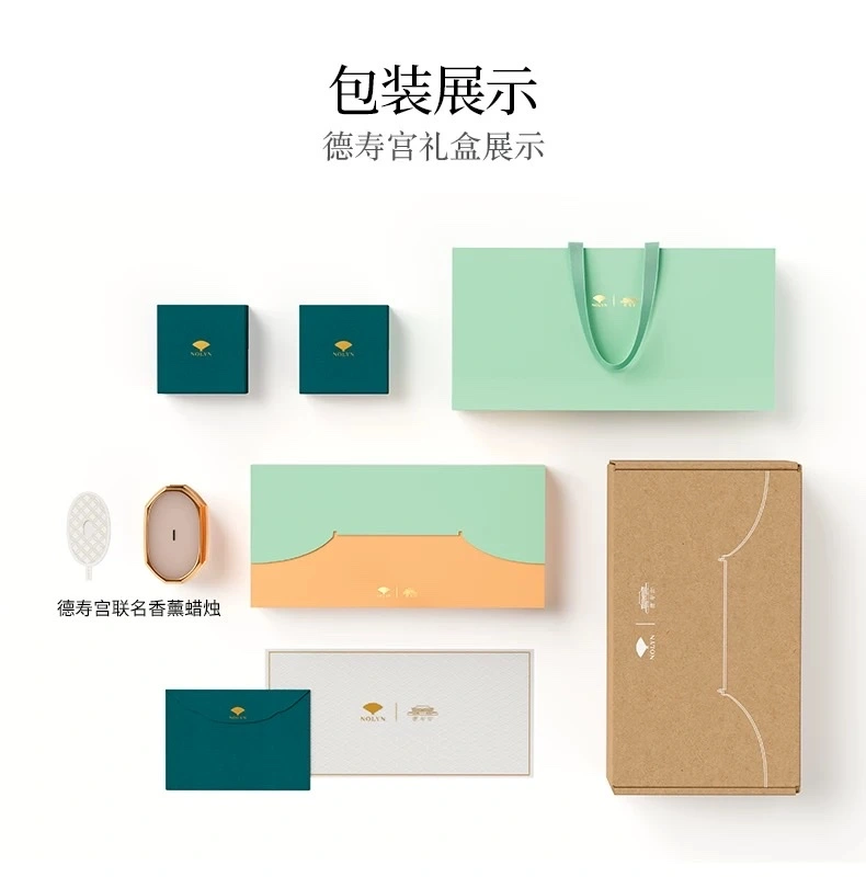 NOLYN Deoksugung Collaboration Double Window Flower Jewelry Gift Box White Mother-of-Pearl Necklace Stud Set for double-sided wearing detail image 9