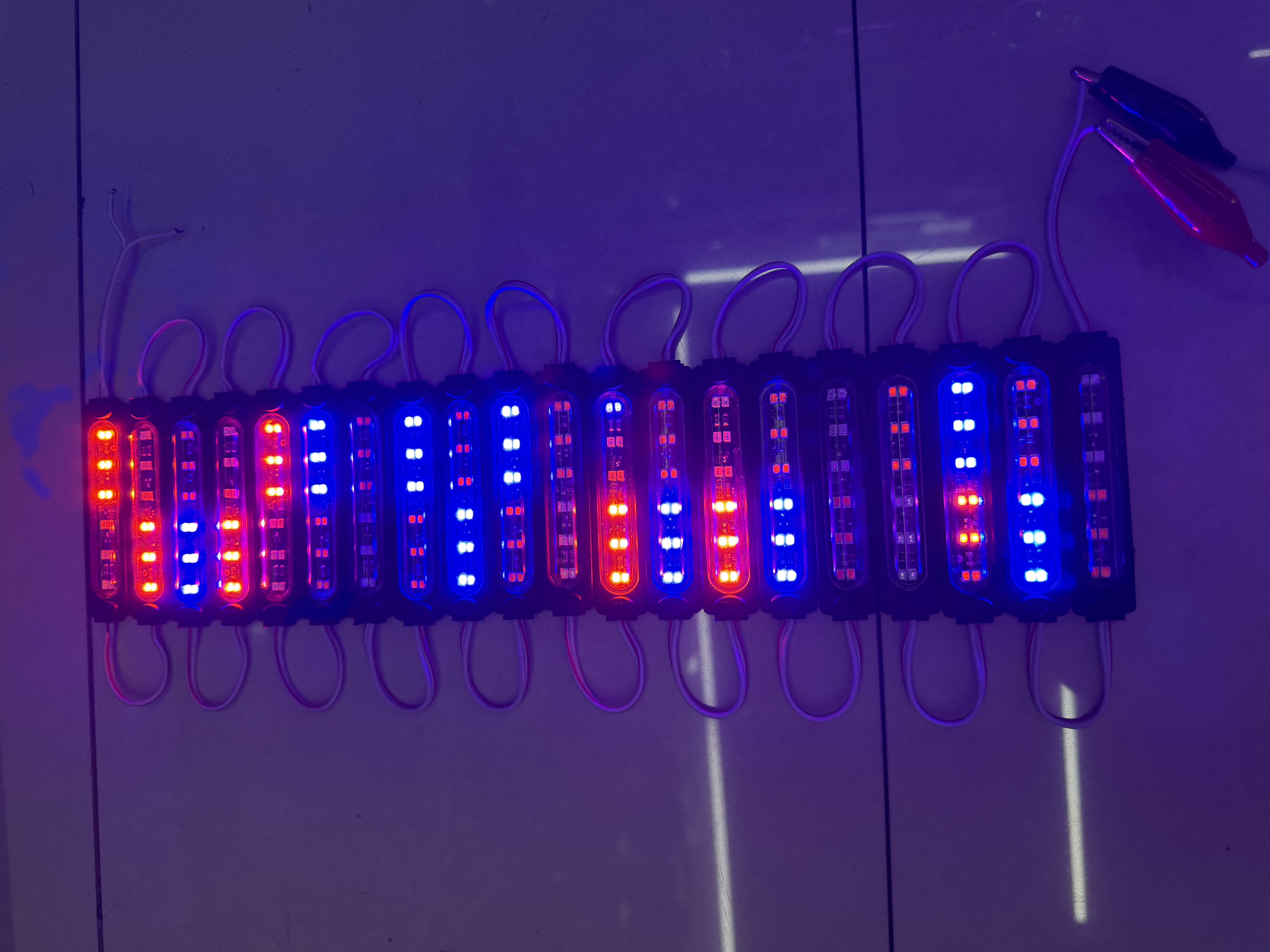 模组LED灯12V 24V红蓝爆闪灯警示灯尾灯摩托车刹车灯 detail image 2