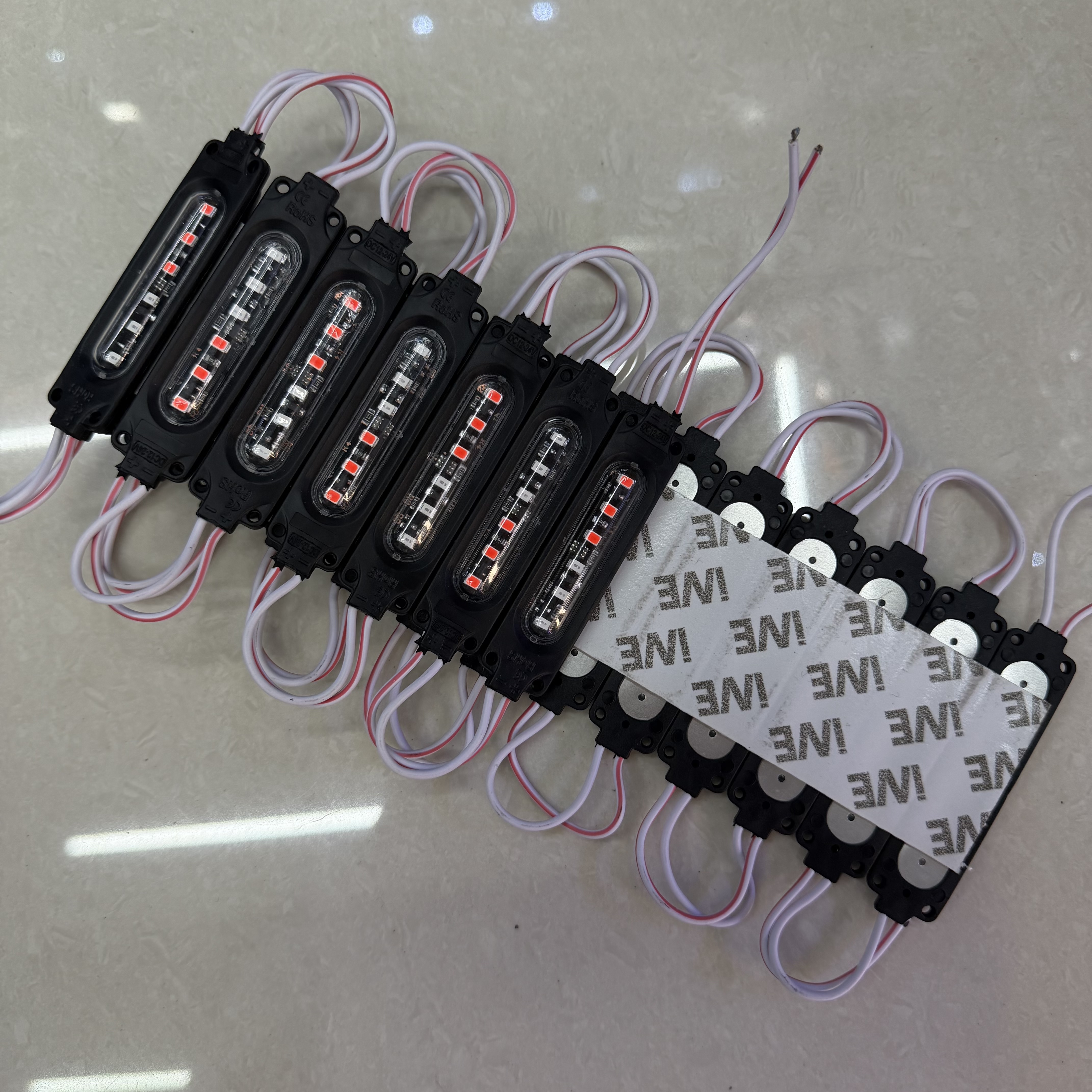 摩托车LED装饰灯彩灯爆闪灯12V24V 通用灯刹车灯模组 detail image 2