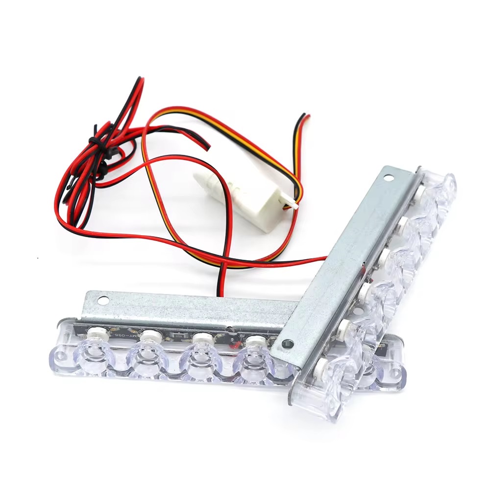 Motorcycle LED flashing lights, warning lights, one tow and two brake lights, 12-bead taillights Item Picture
