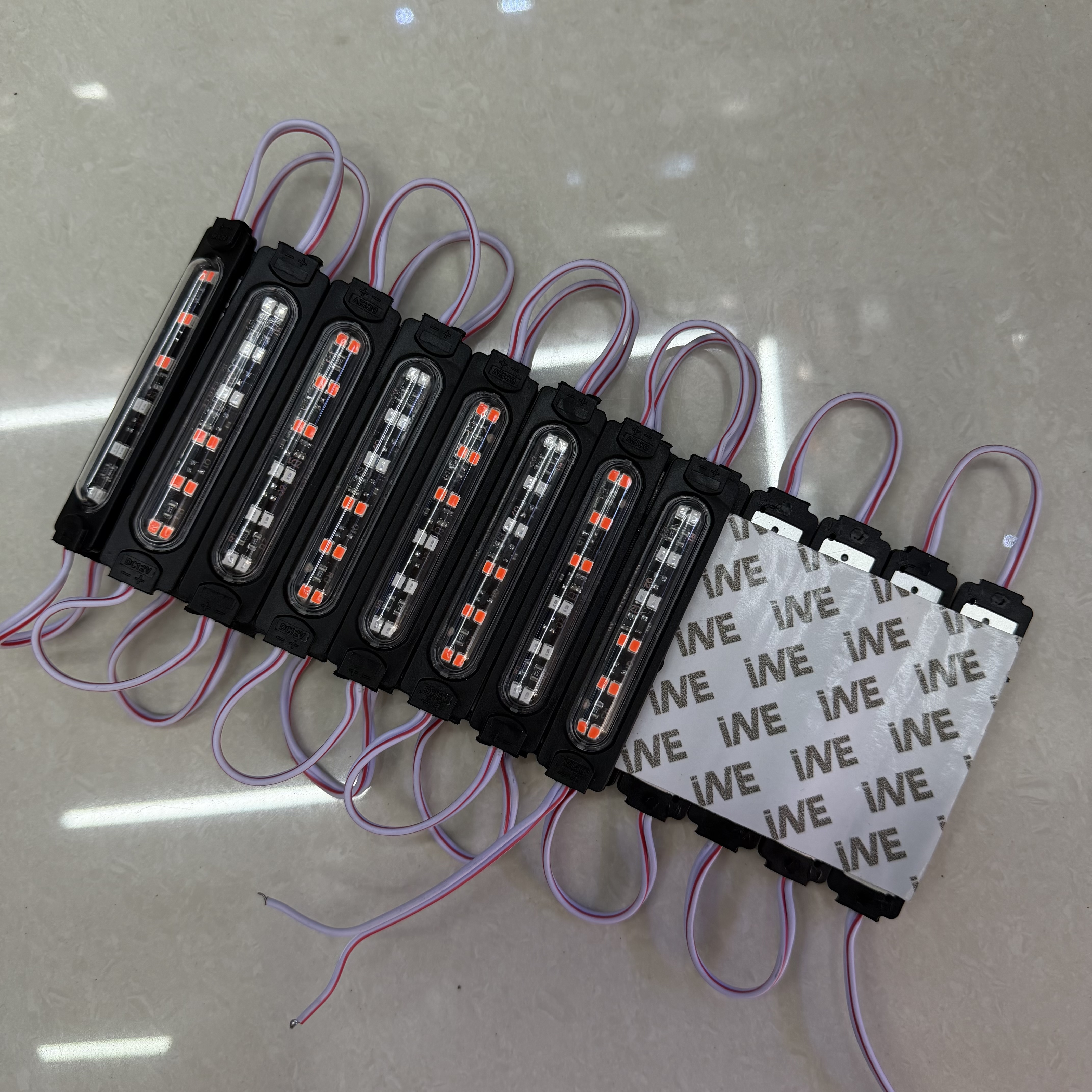 模组LED灯12V 24V红蓝爆闪灯警示灯尾灯摩托车刹车灯 detail image 4