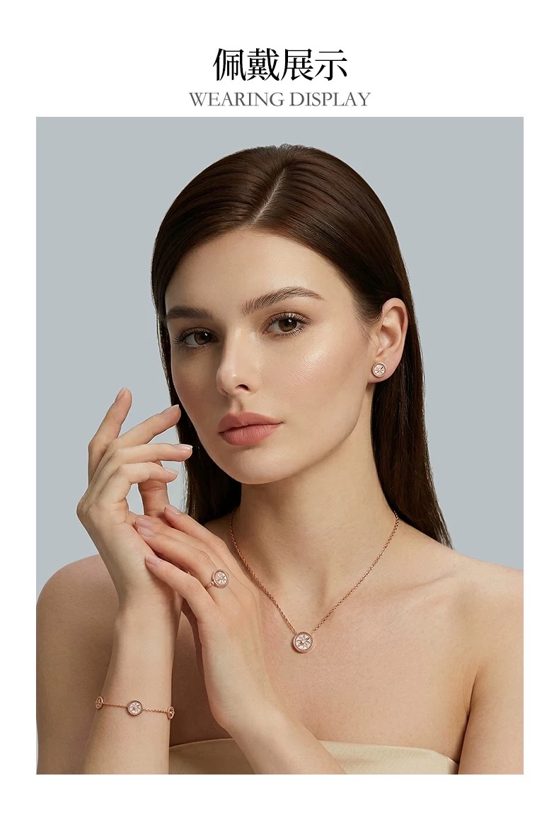 NOLYN Deoksugung co-branded tile jewelry set, necklace, bracelet, aromatherapy peripheral gift box, high-end for gifting detail image 3