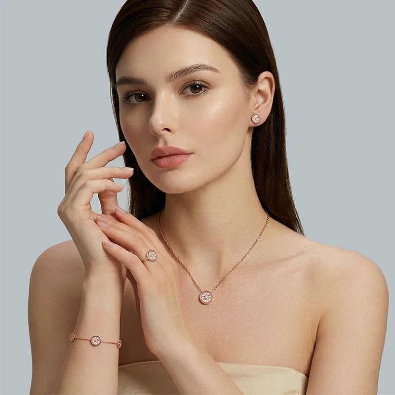 NOLYN Deoksugung co-branded tile jewelry set, necklace, bracelet, aromatherapy peripheral gift box, high-end for gifting Specification image