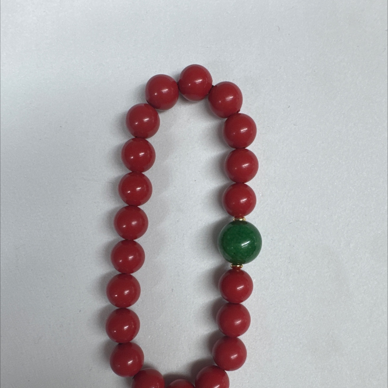 国潮-原矿高含量朱砂红砂手串