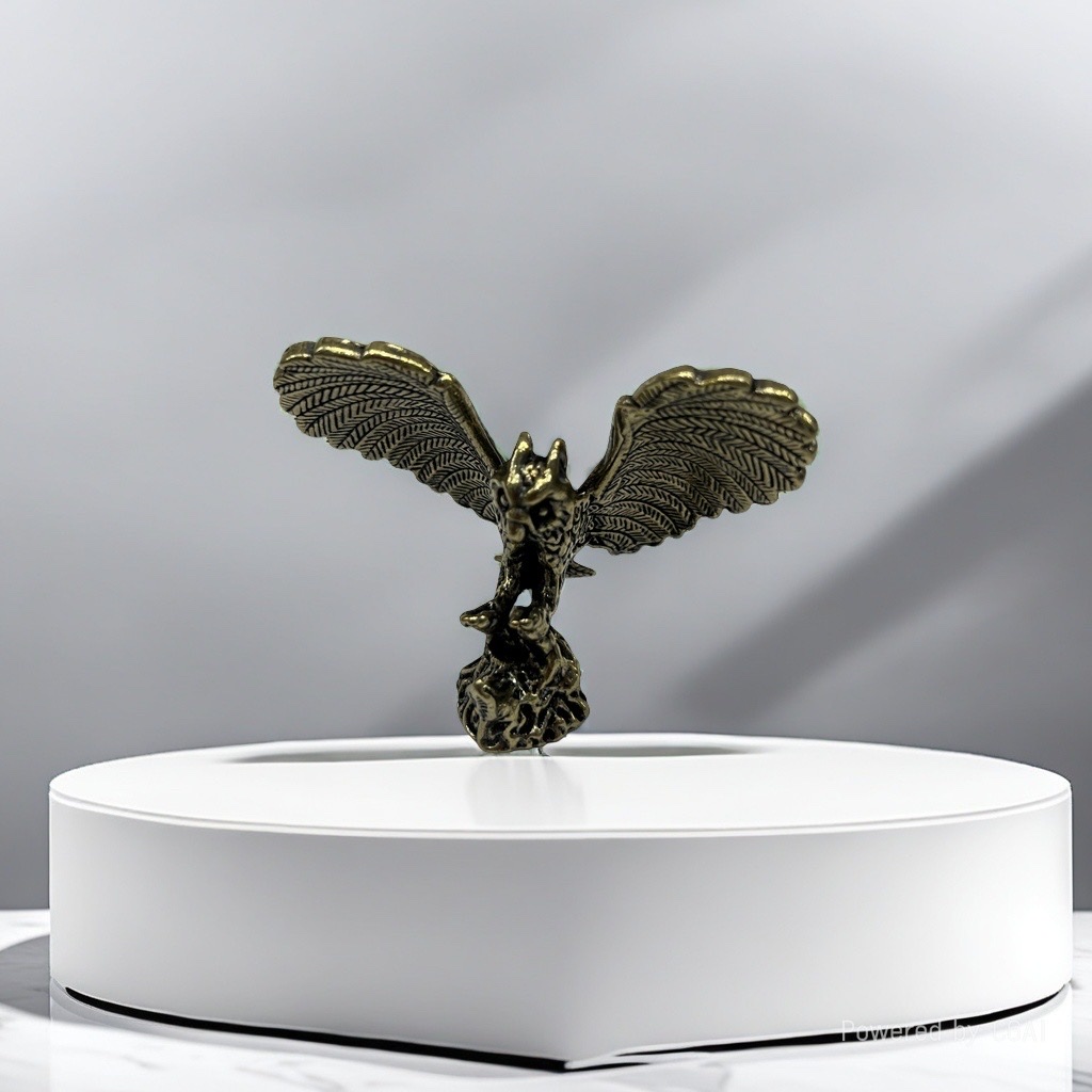 Brass animal eagle handle piece detail image 2