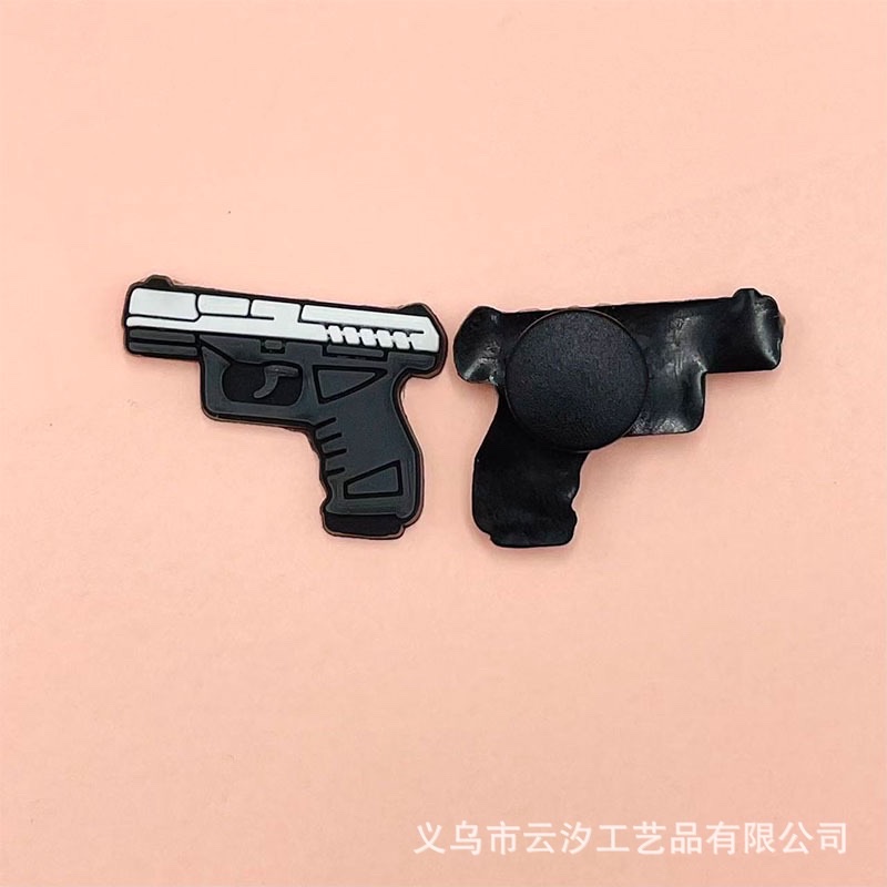 Hot-selling PVC soft rubber cartoon shoes flower game/Dinosaur series Crocs DIY accessories h detail image 6