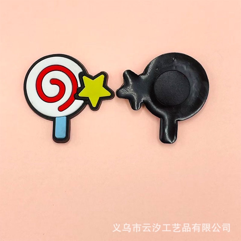 Hot-selling PVC soft rubber cartoon shoes flower game/Dinosaur series Crocs DIY accessories h detail image 20