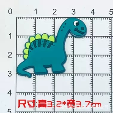 Hot-selling PVC soft rubber cartoon shoes flower game/Dinosaur series Crocs DIY accessories h details Picture