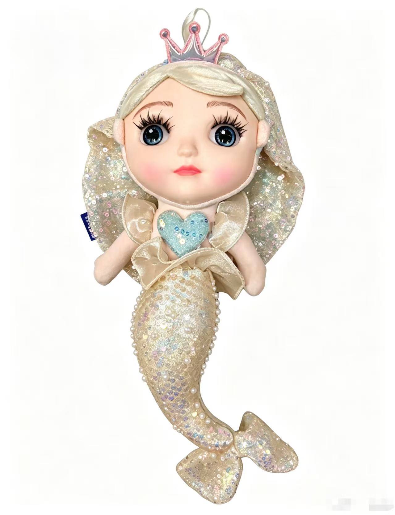The new Mermaid Princess series of small figurines are shiny and have soft little faces. They are popular and best-selling small figurines details Picture