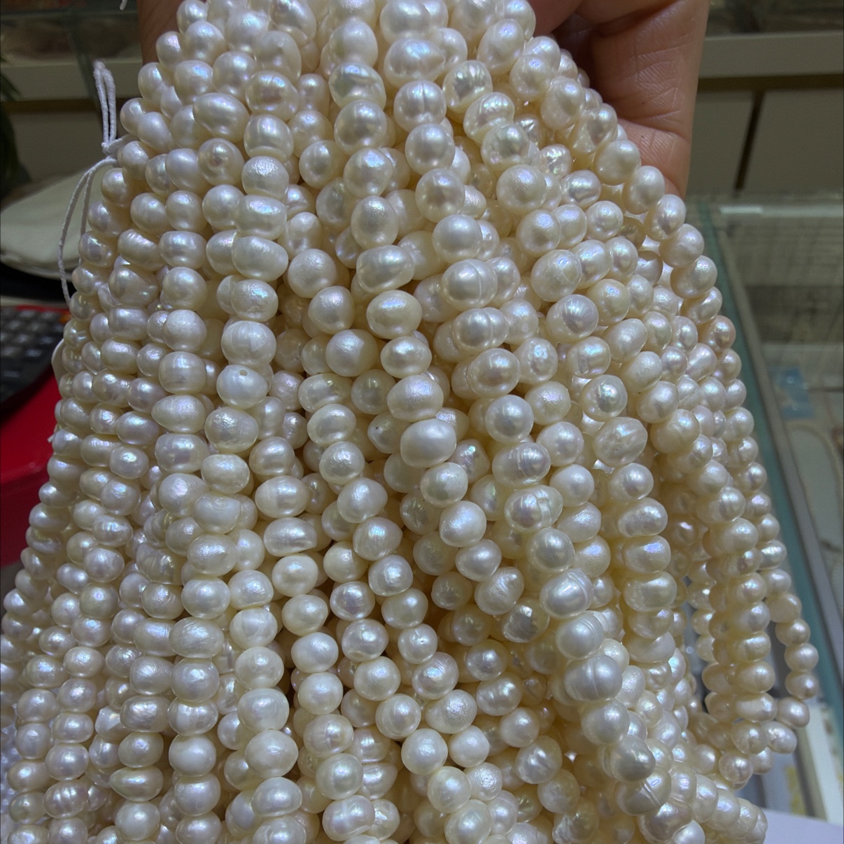 珍珠项链 男士女士新款饰品 项饰 优雅百搭珍珠项链产品图