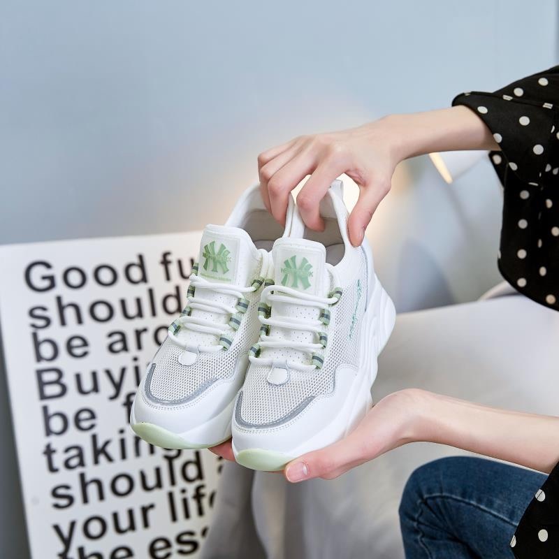 白色夏季网格跑步鞋女运动鞋Shoes