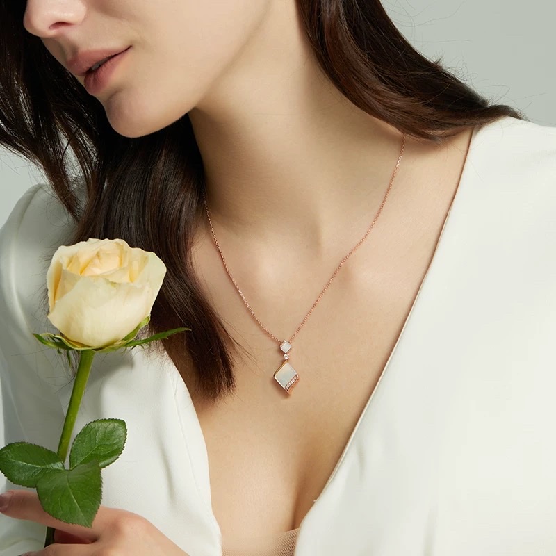 NOLYN Door Series Southern Canopy Necklace, a high-end, niche and light luxury collarbone spring new style, 925 silver