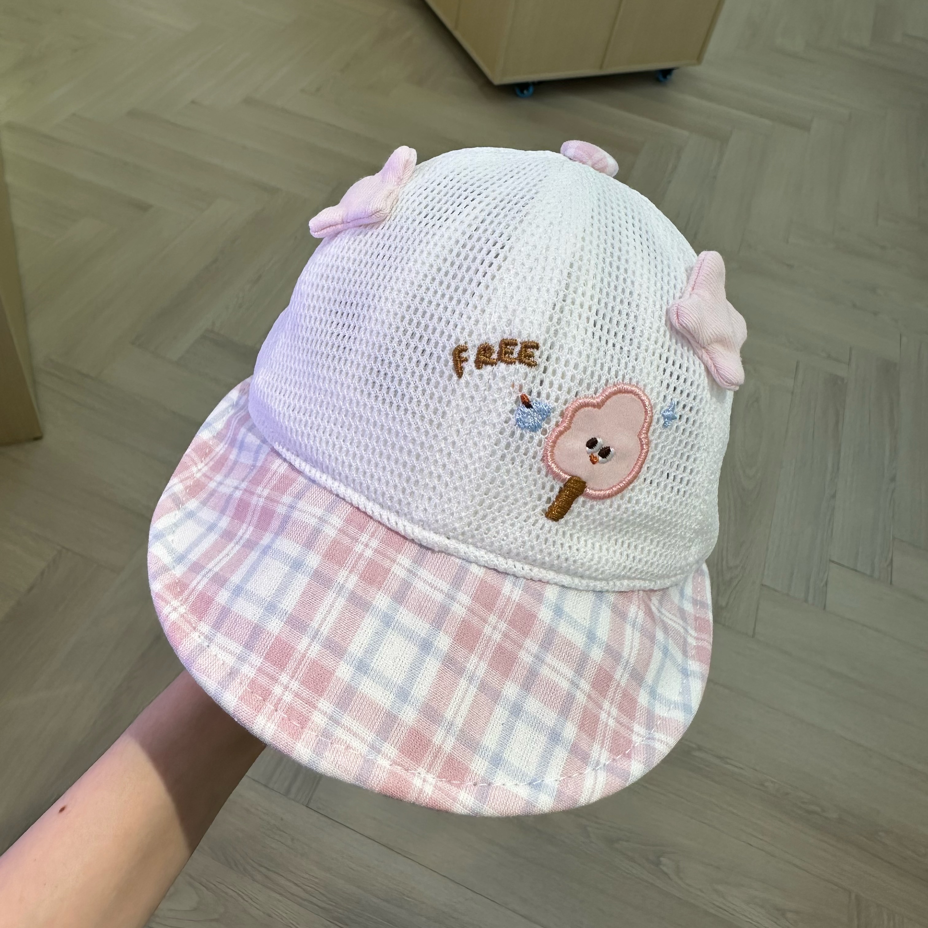 夏季小月龄baby cap婴儿网帽 宝宝鸭舌帽 透气防晒 轻量亲肤