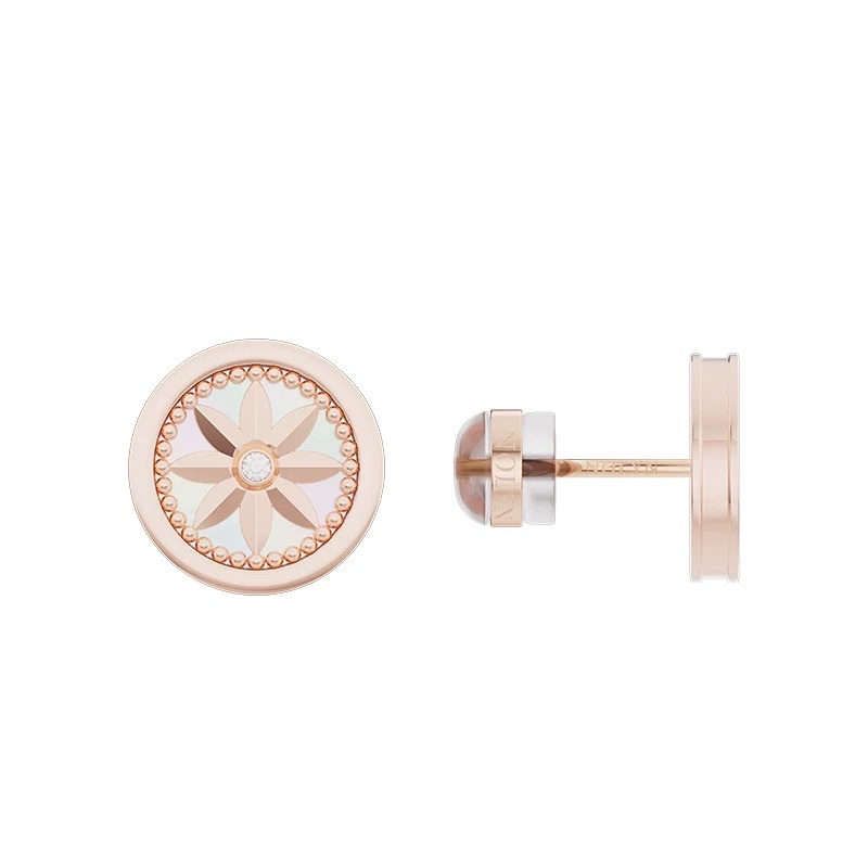 The NOLYN Deoksugung series of eave tiles, ear studs and earrings features a white mother-of-pearl light luxury and versatile design, presenting a new Chinese style details Picture
