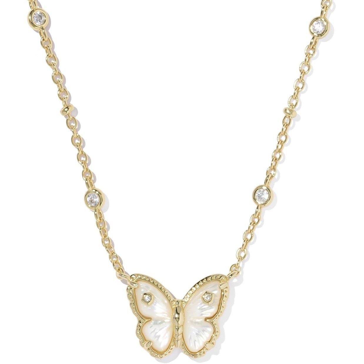 A new luxury collarbone chain accessory for summer, featuring a gentle and ethereal beauty with a cross-border hollowed-out butterfly design on Instagram details Picture