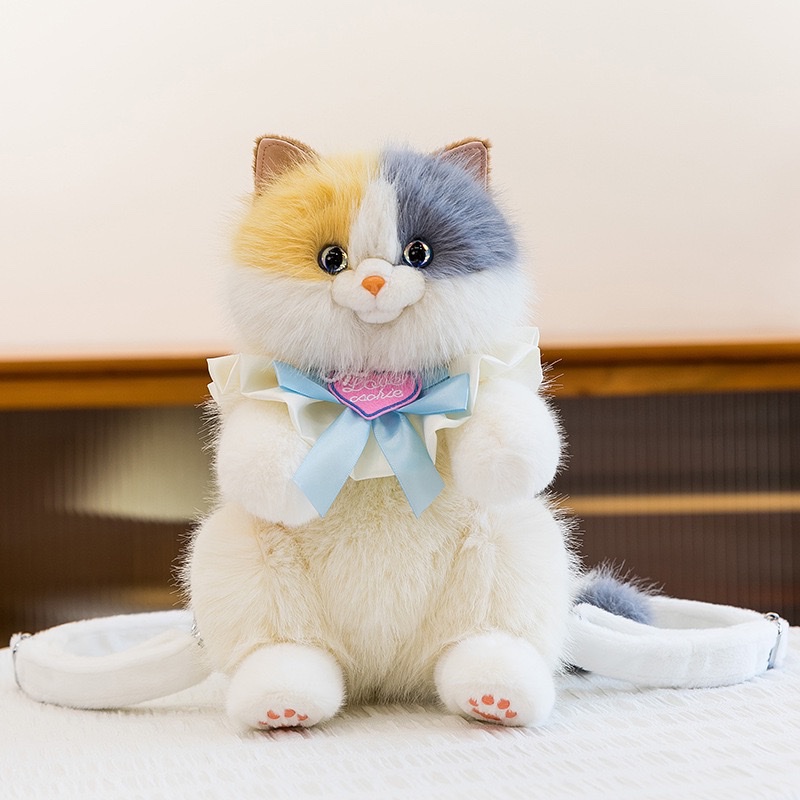 Simulated stuffed toys, backpacks, cat backpacks, plush dolls, plush toys detail image 10