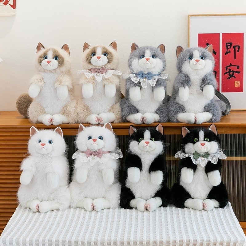 Simulated stuffed toys, backpacks, cat backpacks, plush dolls, plush toys detail image 6