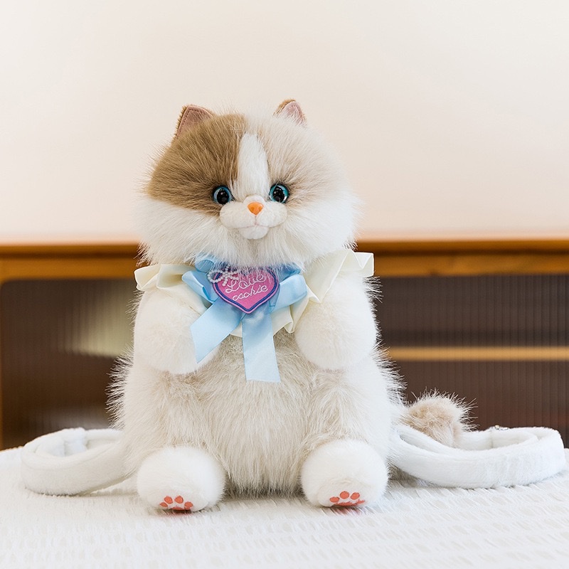 Simulated stuffed toys, backpacks, cat backpacks, plush dolls, plush toys detail image 8