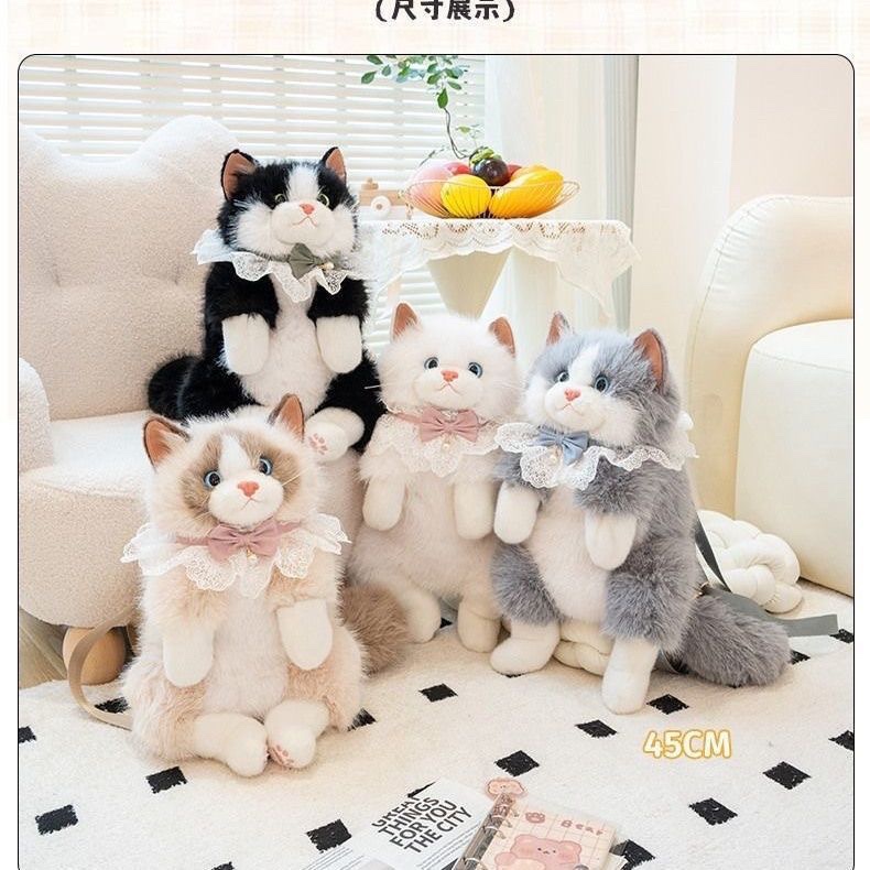 Simulated stuffed toys, backpacks, cat backpacks, plush dolls, plush toys