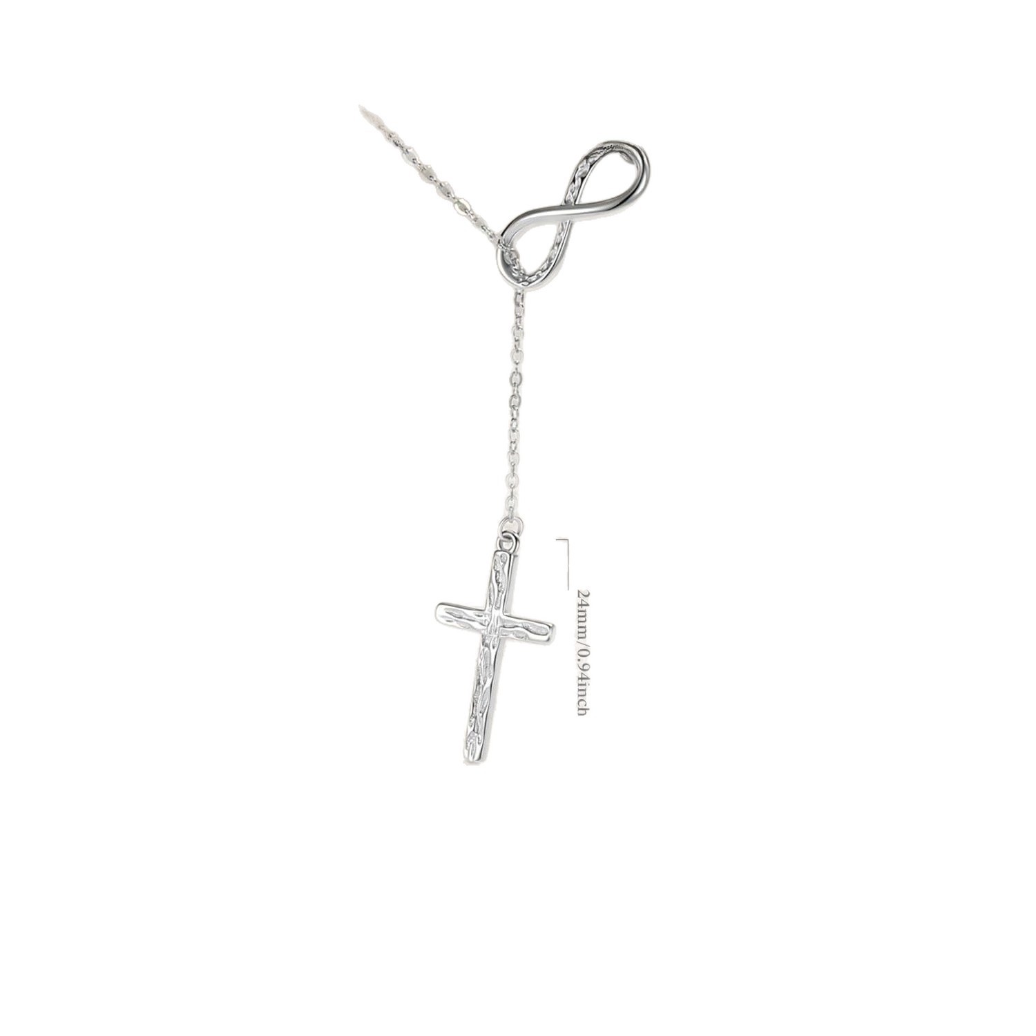 The zircon cross necklace from Amazon cross-border e-commerce in Europe and America is a versatile cross that can be matched with ladies when they are exquisite and elegant Item Picture