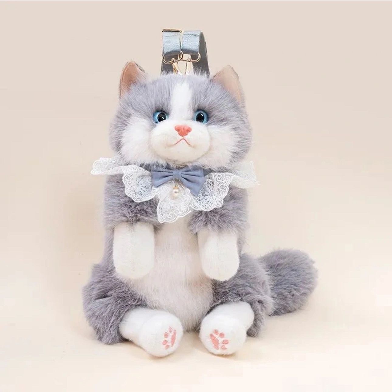 Simulated stuffed toys, backpacks, cat backpacks, plush dolls, plush toys detail image 11