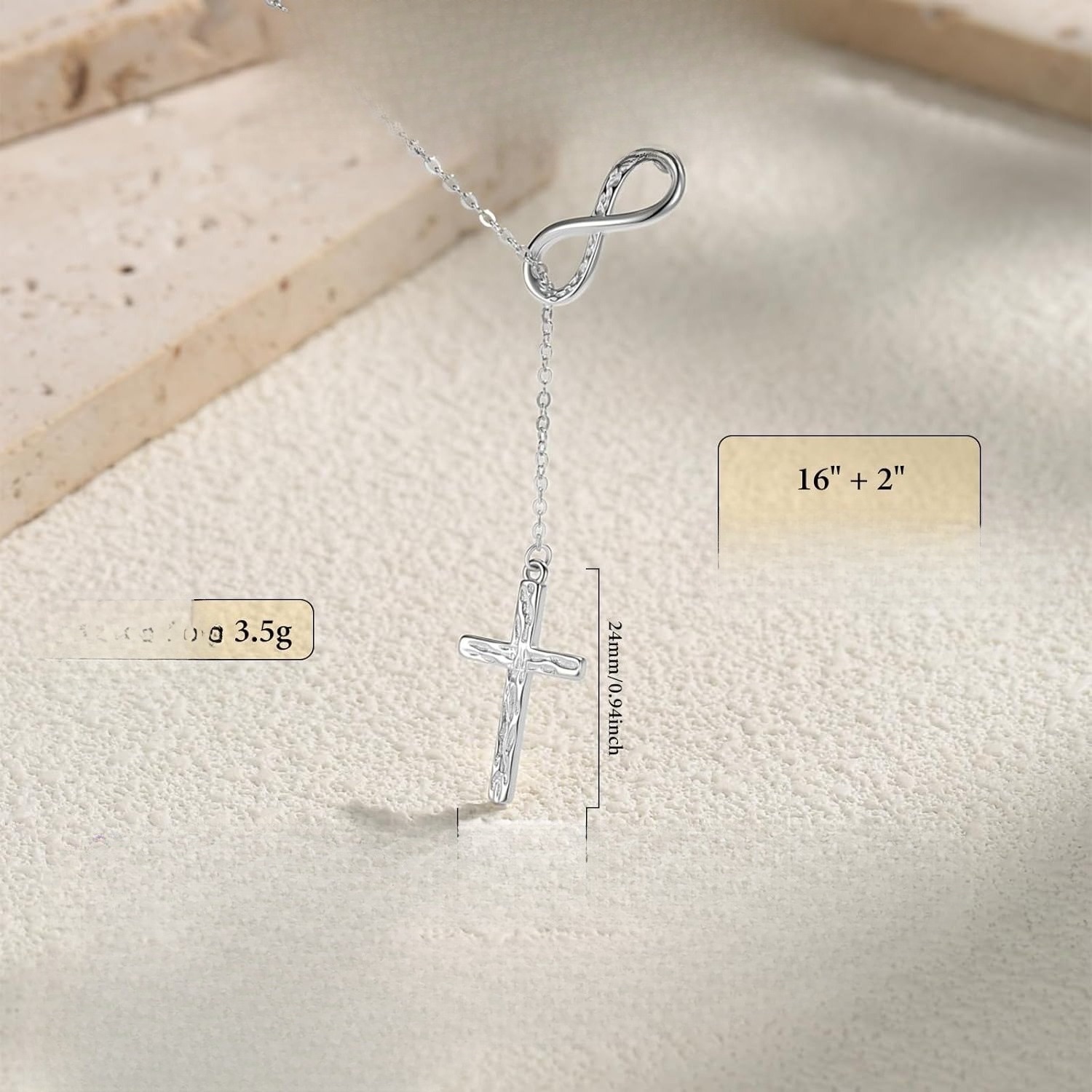 The zircon cross necklace from Amazon cross-border e-commerce in Europe and America is a versatile cross that can be matched with ladies when they are exquisite and elegant Application Scenario