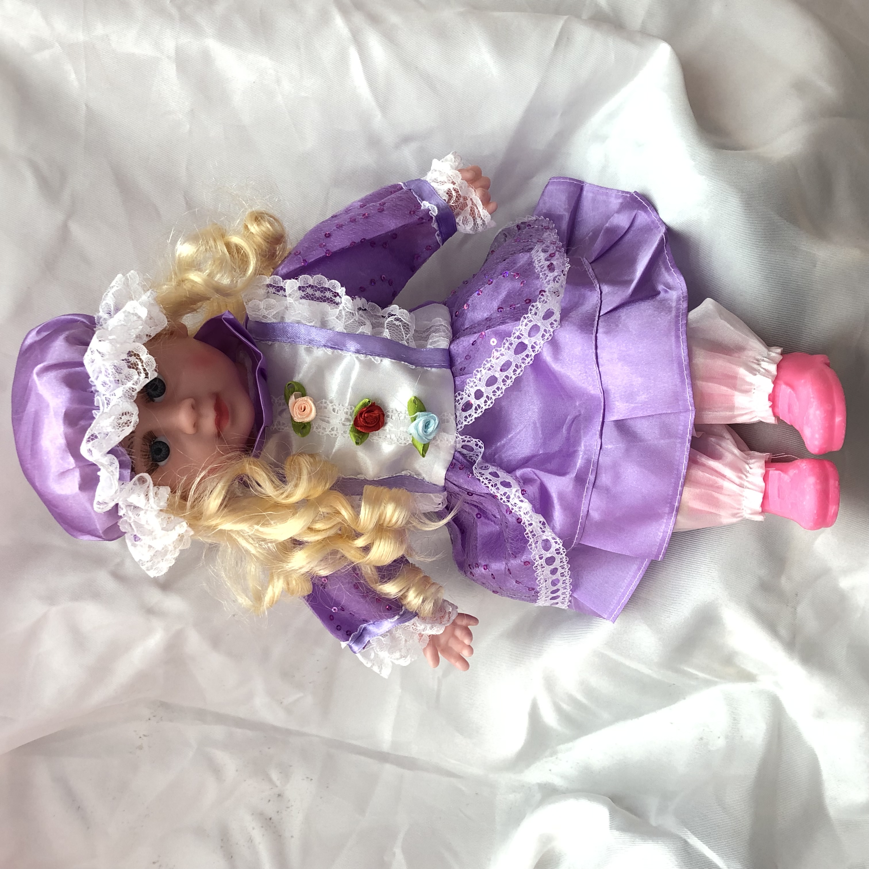 20-inch summer mixed doll stuffed cotton doll princess toy gift lace edge multi-color dress Specification image