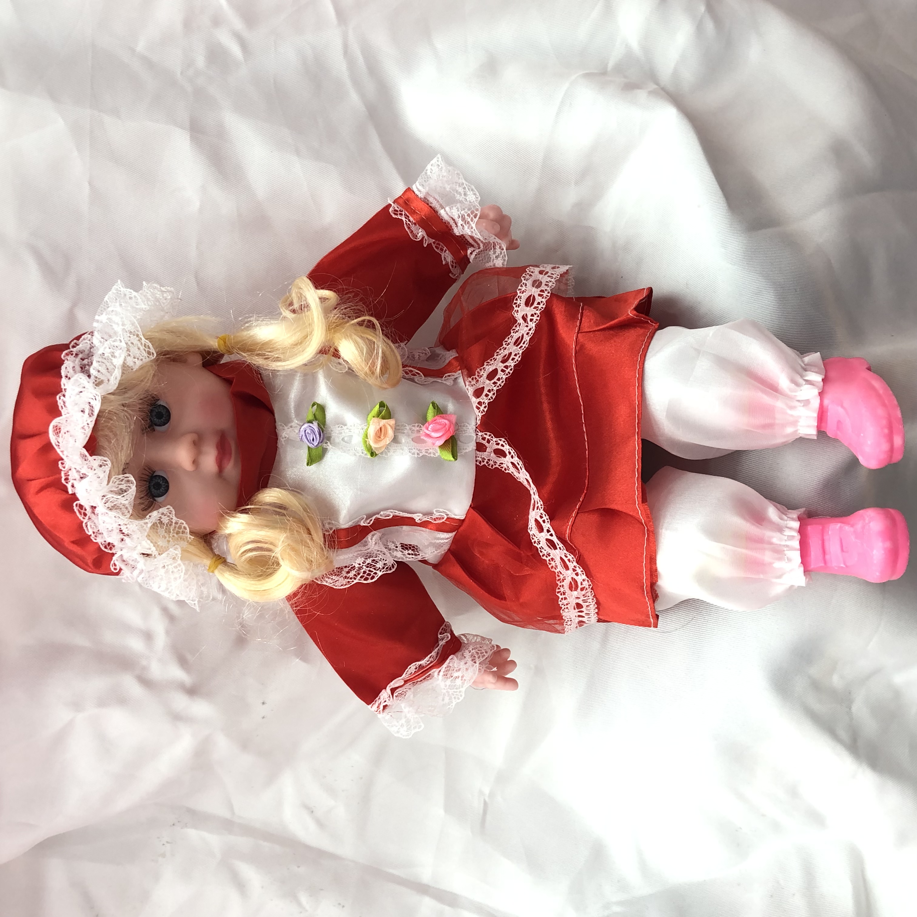 20-inch summer mixed doll stuffed cotton doll princess toy gift lace edge multi-color dress details Picture