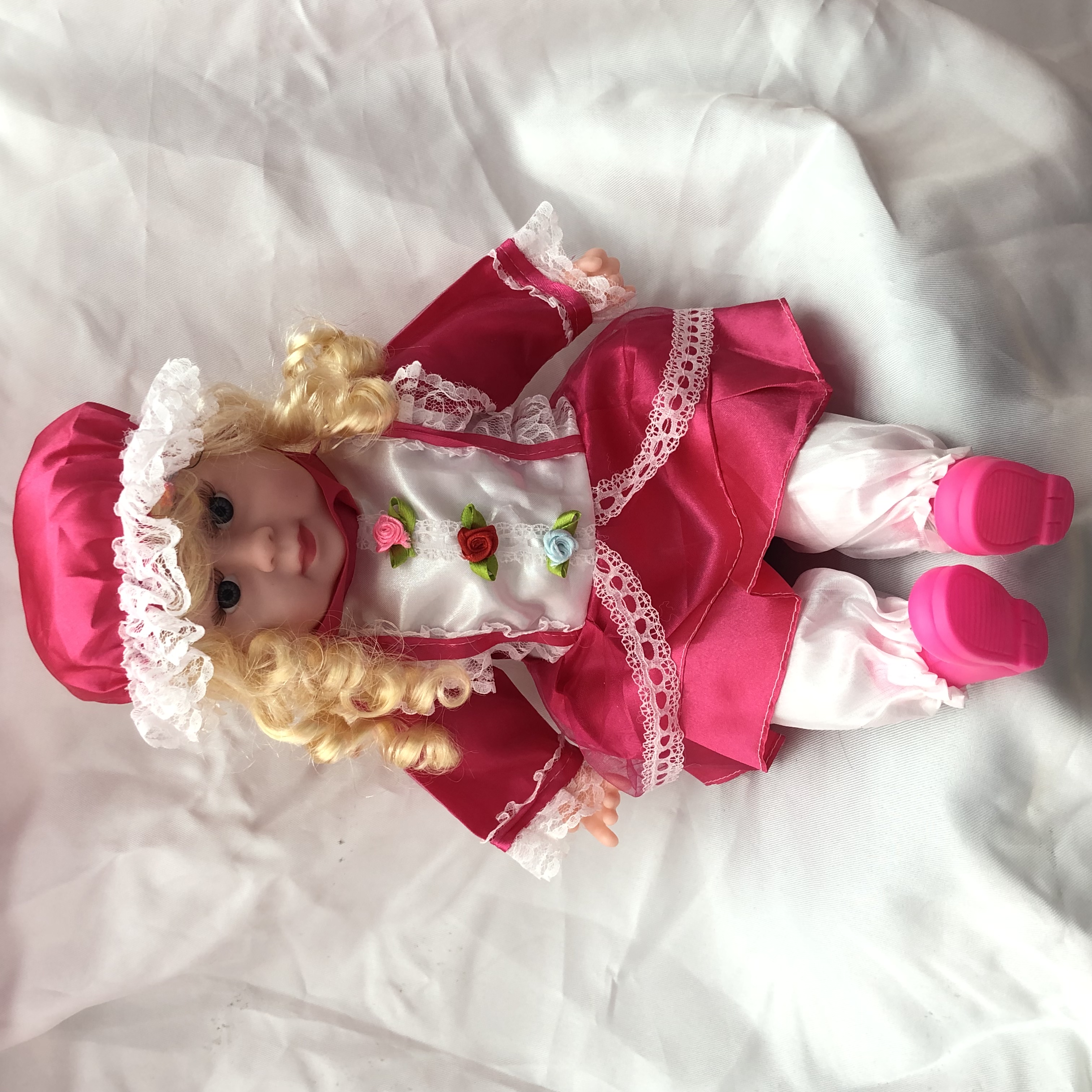 20-inch summer mixed doll stuffed cotton doll princess toy gift lace edge multi-color dress