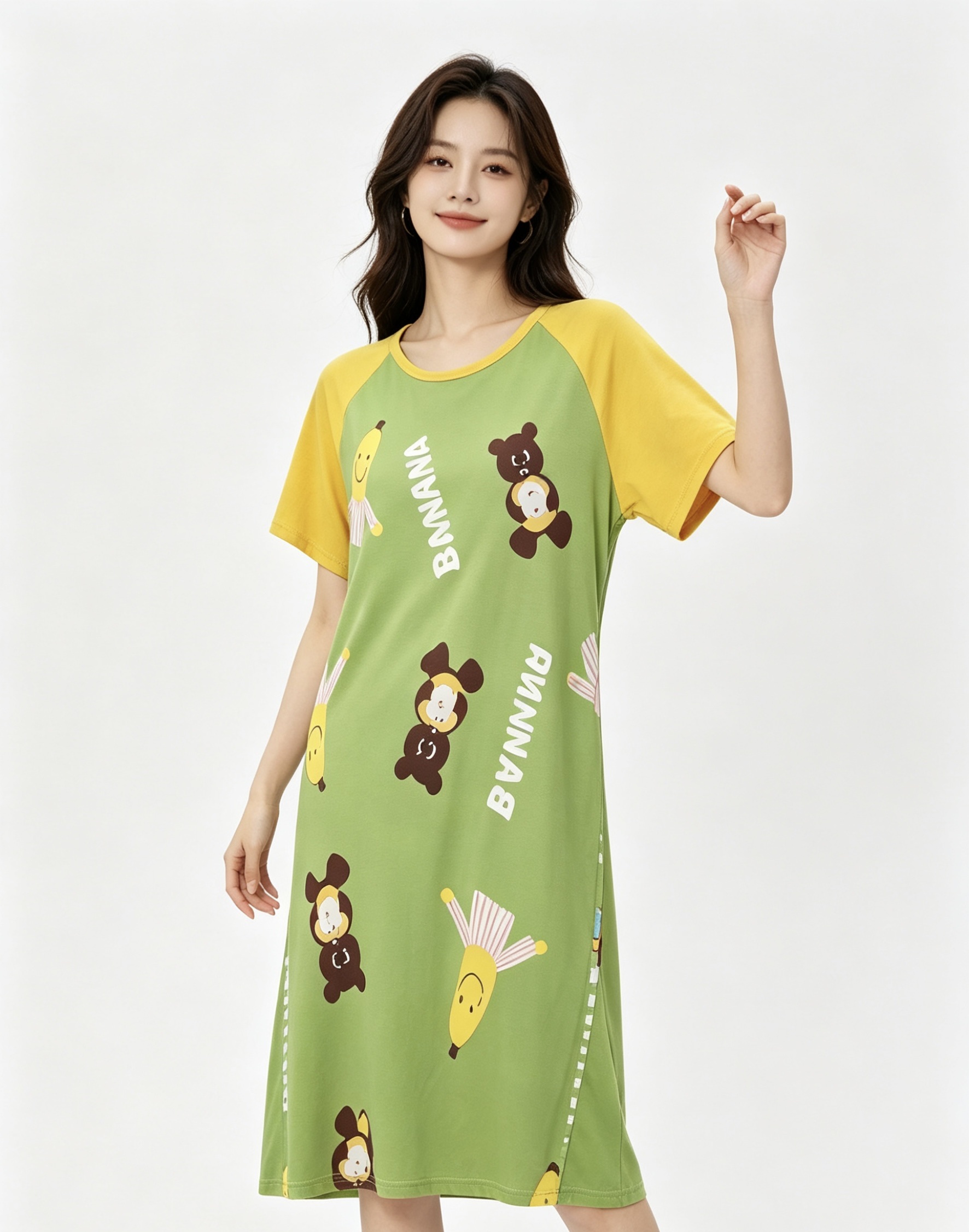 女士家居服实物图