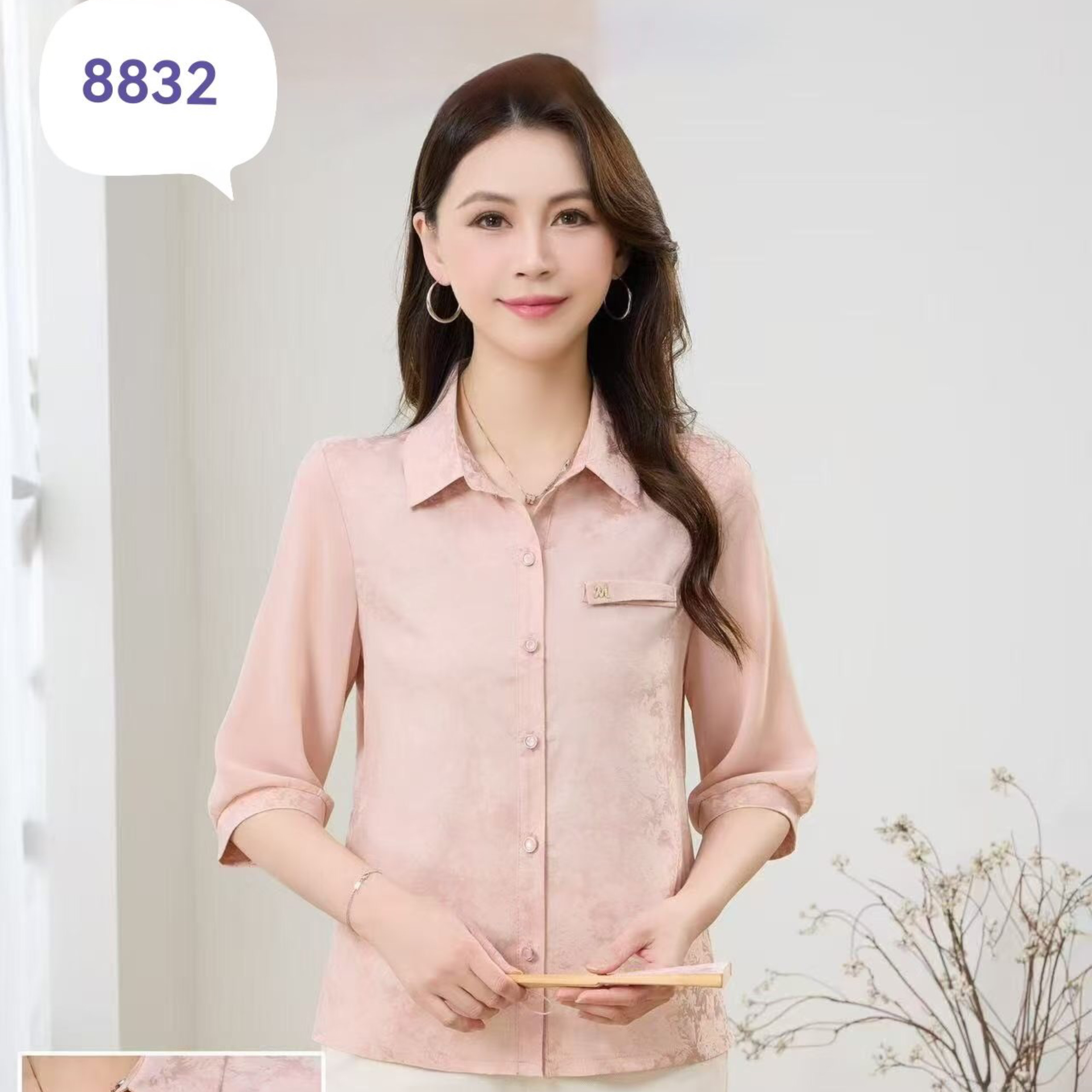 26夏天女衬衫时尚休闲衬衣