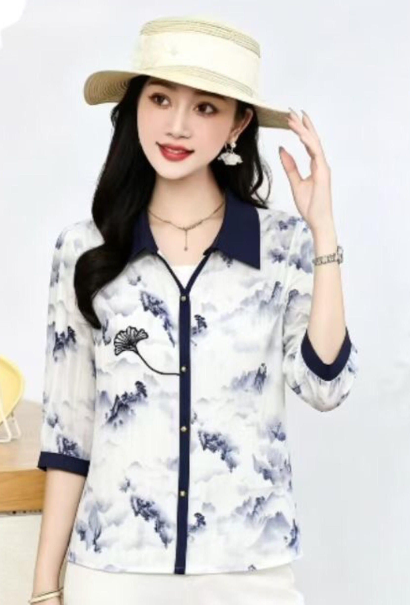 2026 New women's top summer shirt details Picture