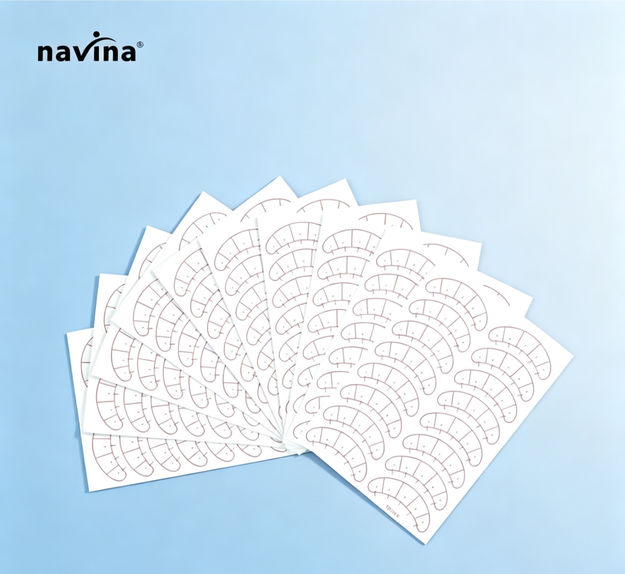Five-point positioning eyelash extension self-adhesive stickers for eyelash isolation eye patches Application Scenario