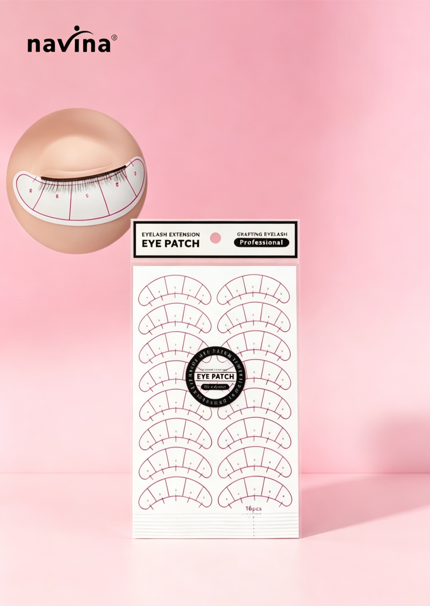 Five-point positioning eyelash extension self-adhesive stickers for eyelash isolation eye patches detail image 7