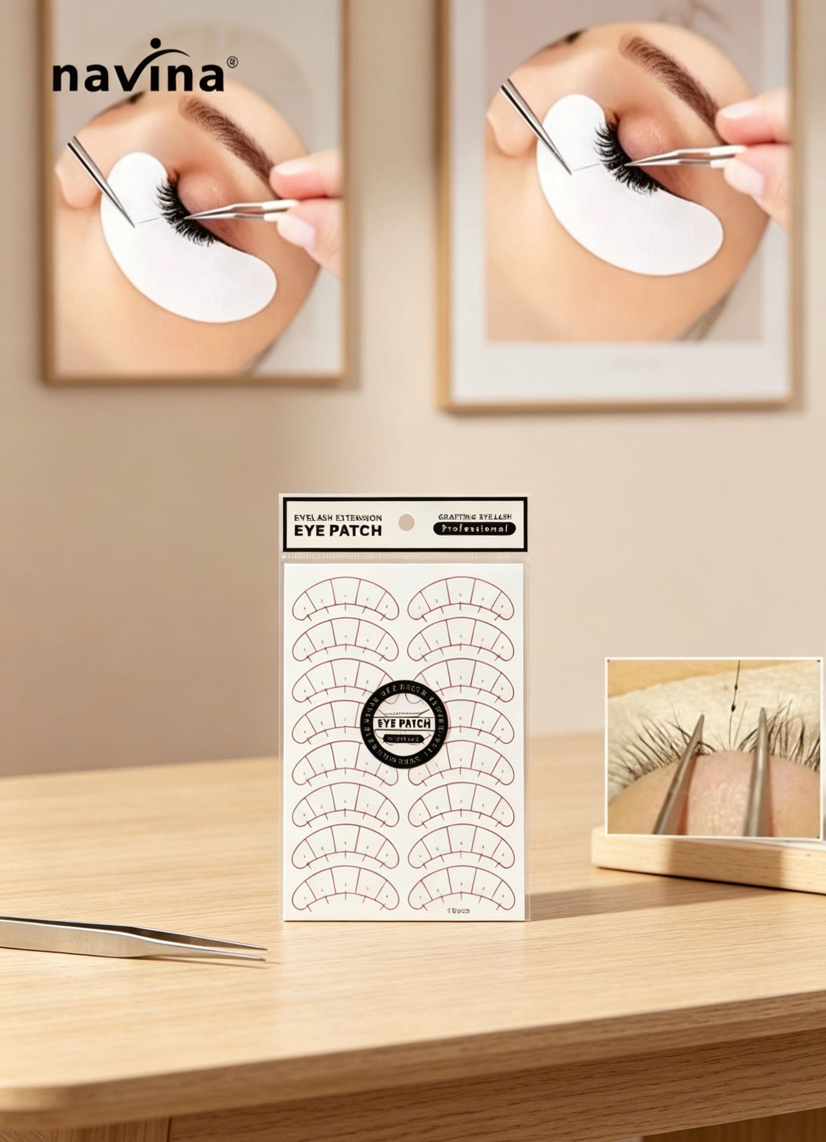 Five-point positioning eyelash extension self-adhesive stickers for eyelash isolation eye patches detail image 6