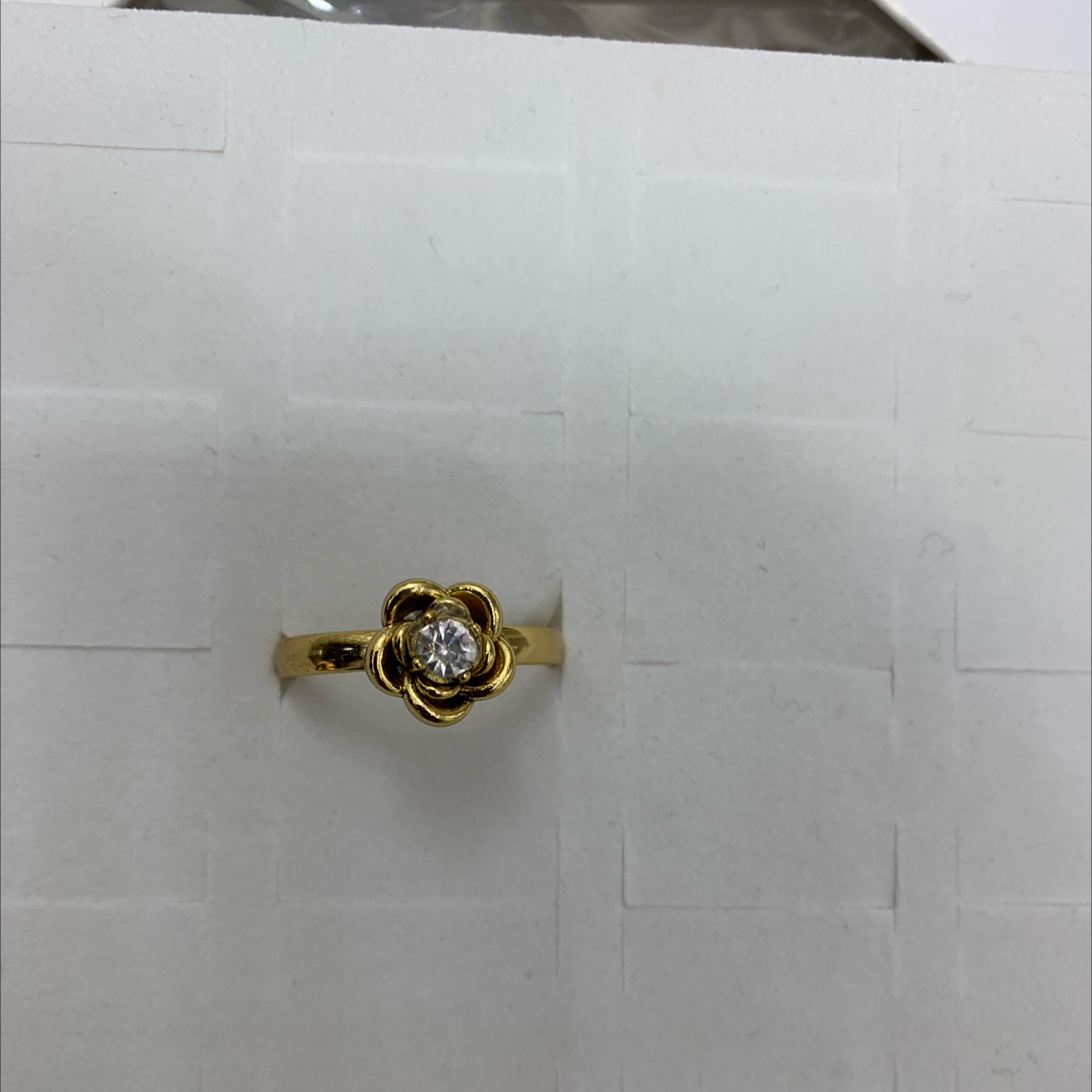 خواتم أزهار ذهبية، خواتم نسائية بسيطة detail image 1