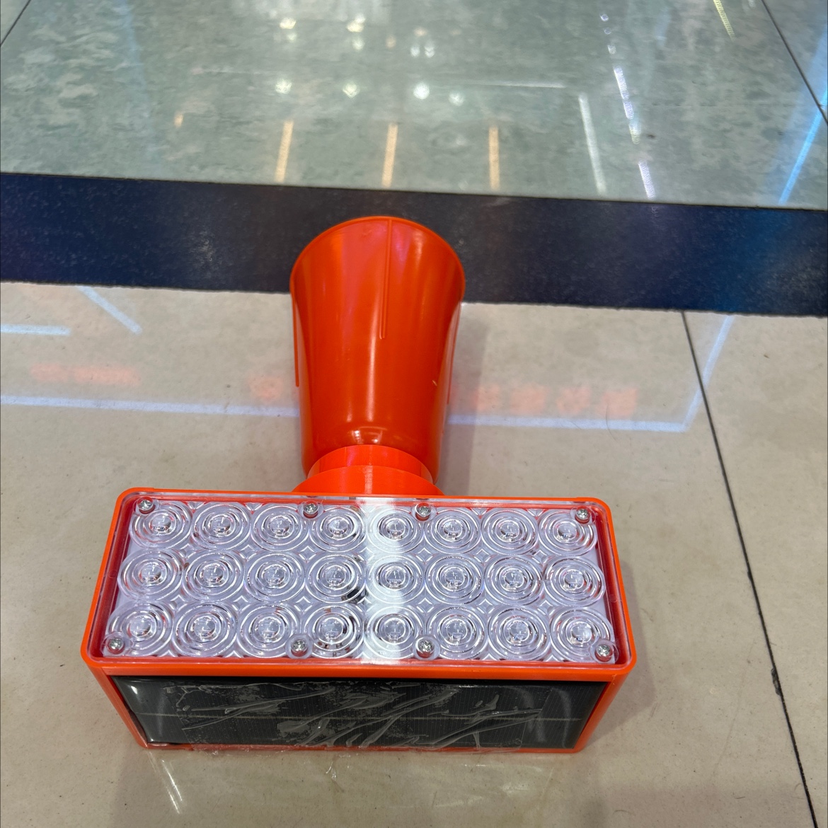 Solar-powered traffic warning light, single-sided lamp beads 019-04 detail image 2