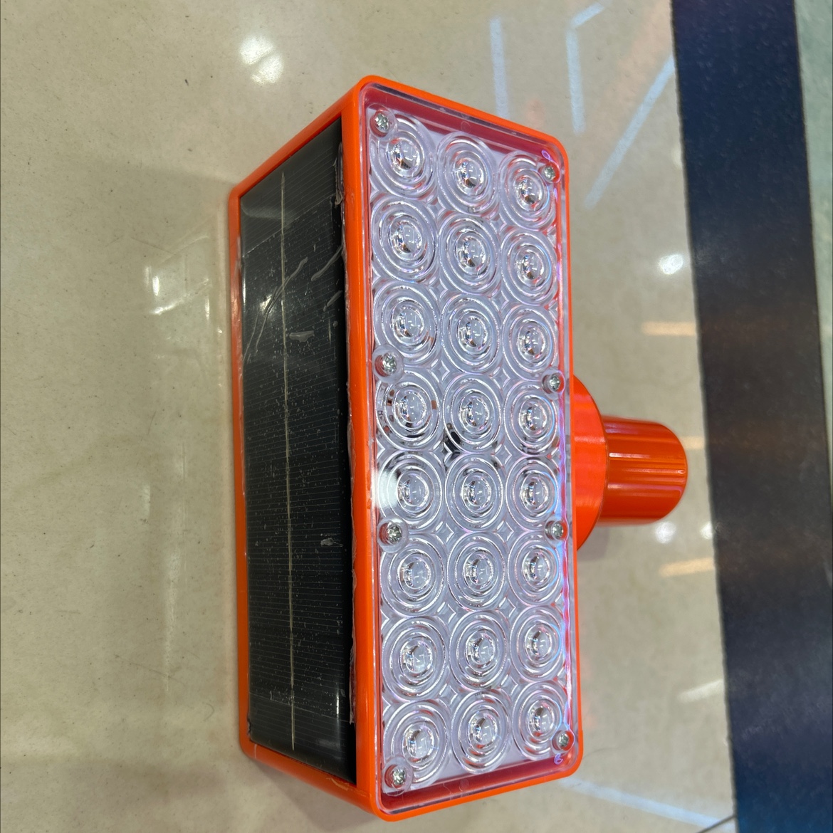 Luz de advertencia de tráfico solar doble cara bead 019-04 details Picture