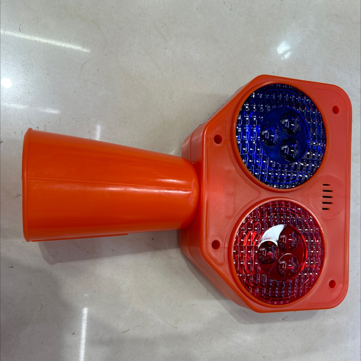 30cm solar-powered traffic warning light 0197