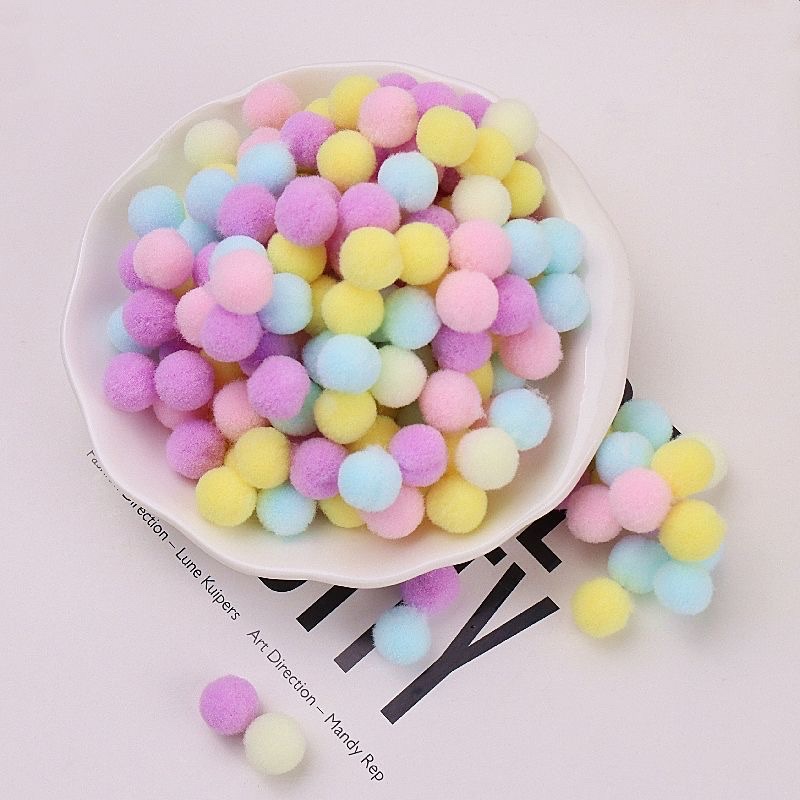 Fill with high-quality 1-3 cm high-elasticity pom-poms, educational diy art materials for kindergartens, Gu Mei Tong bags detail image 6