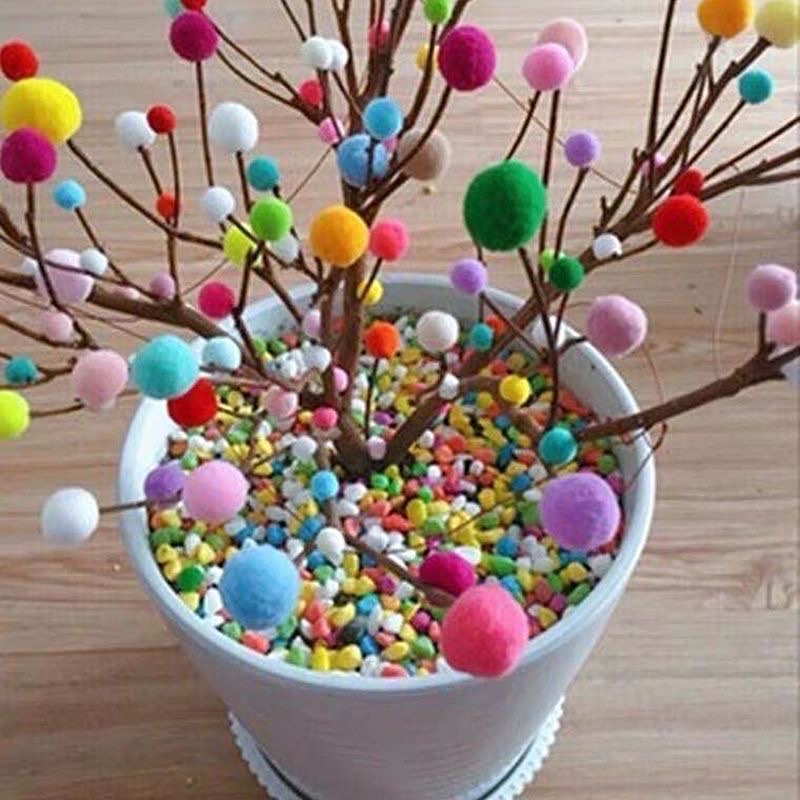 Fill with high-quality 1-3 cm high-elasticity pom-poms, educational diy art materials for kindergartens, Gu Mei Tong bags detail image 4