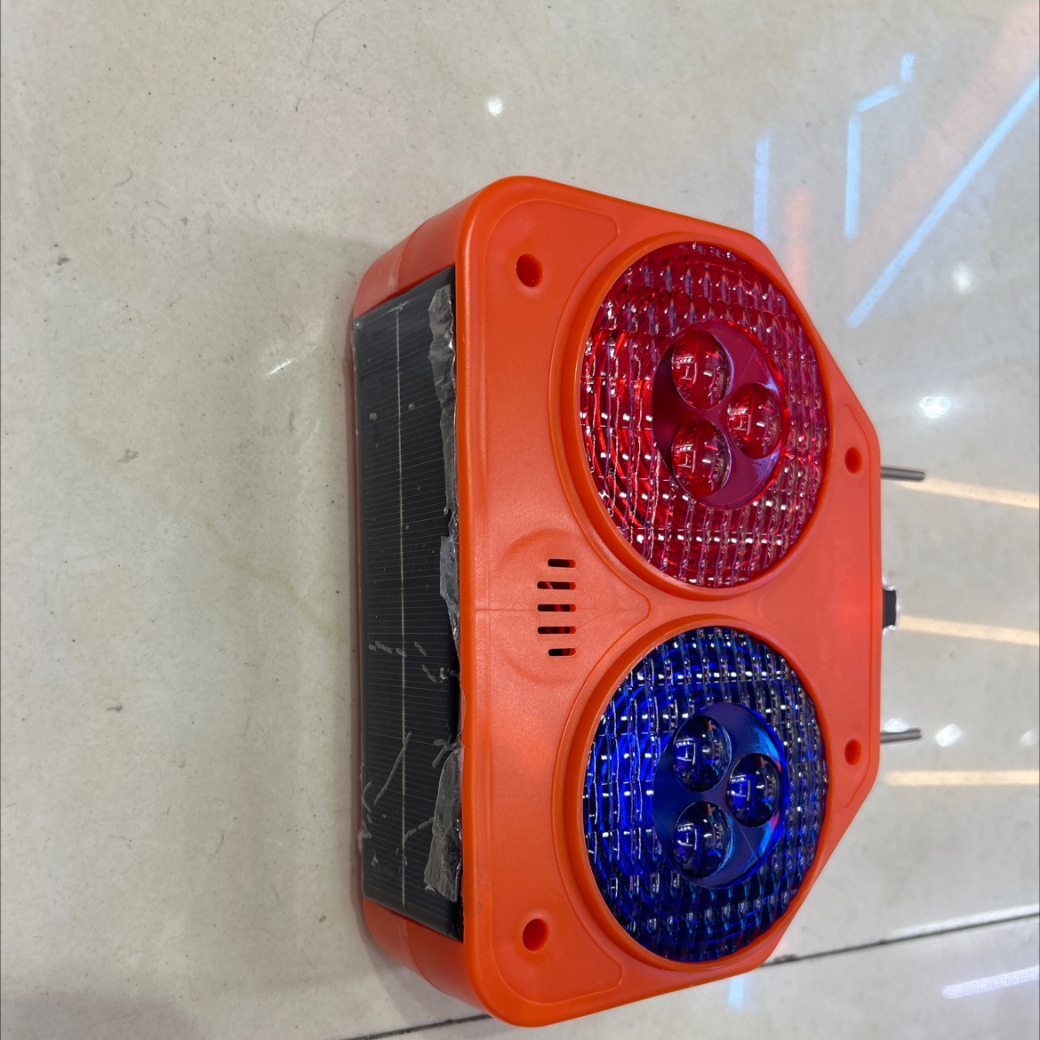 Solar-powered traffic warning light 0194 detail image 3