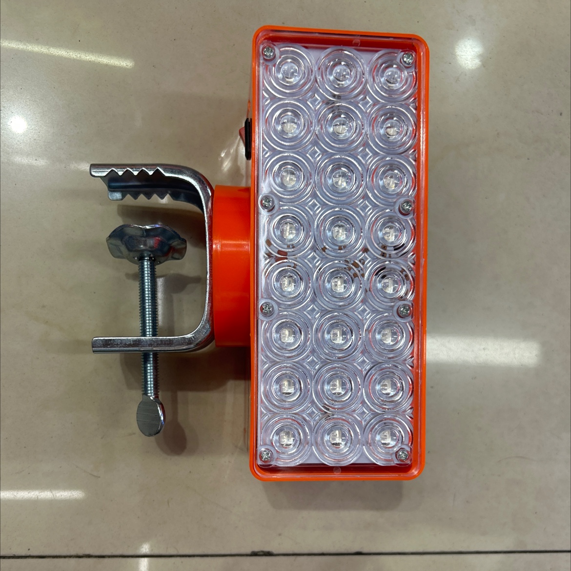 Solar-powered traffic warning light, double-sided lamp beads 019-02