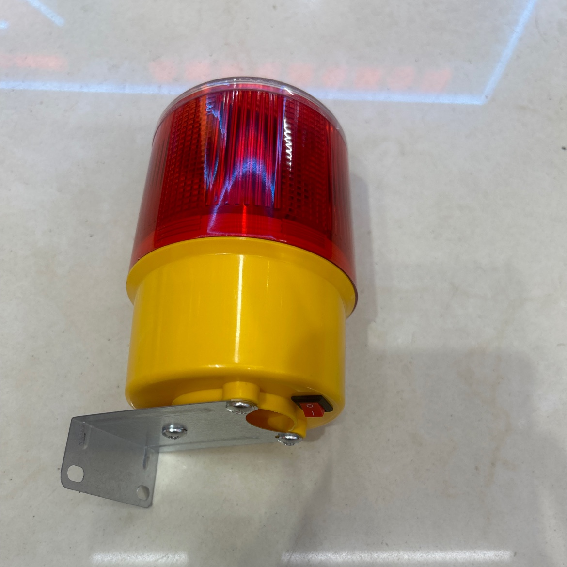 Solar-powered warning light JS06 details Picture