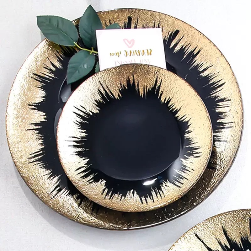 High-quality Glass placemats with outstanding cost performance, directly supplied from the source factory Glass charger plate detail image 4
