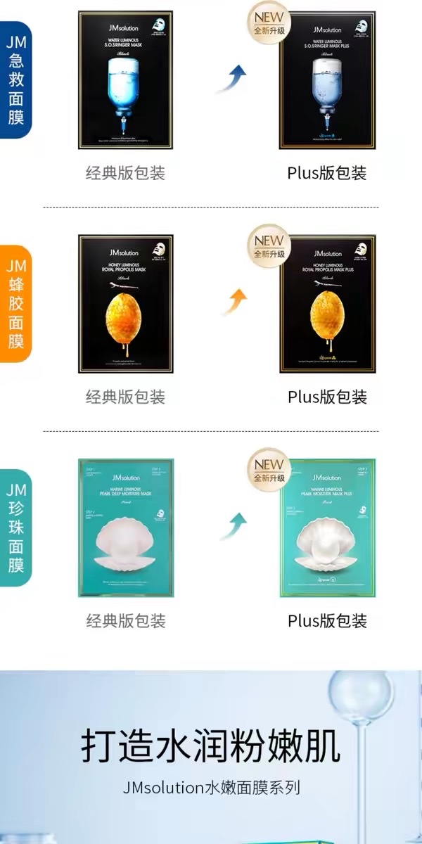 Ji Si Yan Moisturizing and Hydrating Mask/Propolis Mask/Pearl Mask 10-piece set detail image 4