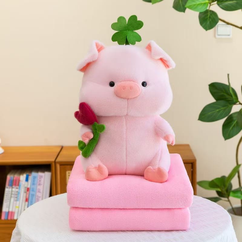 Piggy air conditioner is covered with Barbie doll toys and plush toys details Picture