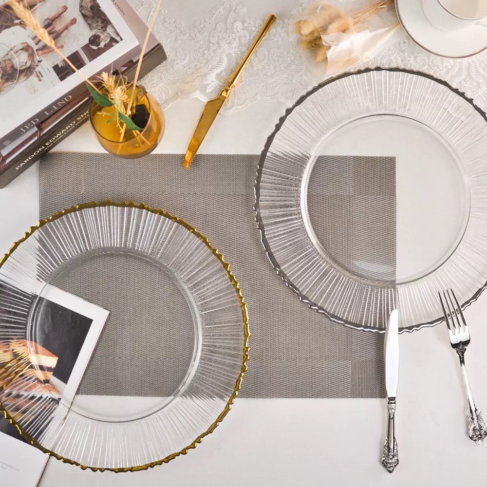 High-quality Glass charger plate from the original factory, cost-effective choice