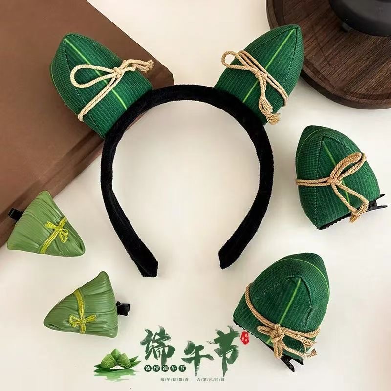 Dragon Boat Festival zongzi hair bands, headwear, traditional clothing hair bands, children's hair bands, Hanfu headwear Item Picture